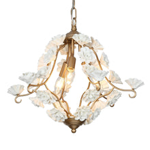 Arianiser 3-Light 18" Modern Ceramic Gold Chandelier, Art Lighting