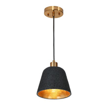 Contianssi 1-Light Mini Black and Gold Modern Pendant Light Fixtures