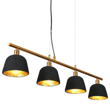 Contianssi 4-Light 37-in Black&Gold Modern Linear Kitchen Island Light