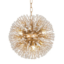 Porgy 6-Light 14" Modern Gold Crystal Chandelier, Globe