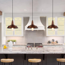 Parpadeo 1-Light 10" Brown Industrial Pendant Light Fixtures