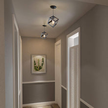 Malcolm 1-Light 6" Black Modern Geometric Pendant Light Fixtures