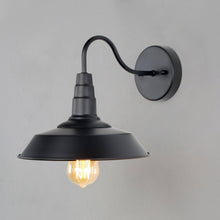 Rongerin 1-Light Industrial Black Barn Wall Sconce Light