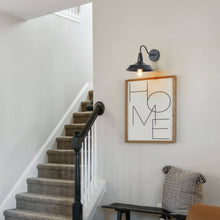 Rongerin 1-Light Industrial Black Barn Wall Sconce Light