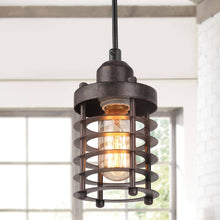 Wodroary 1-Light 4" Black Industrial Cylinder Pendant Light Fixtures
