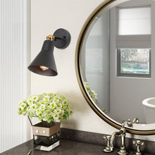 Alcyonium 1-Light Industrial Black Spot-Light Wall Sconces