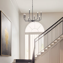 Askrlessi 8-Light Large Black Chandelier