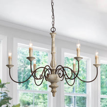 Apalachicola 6-Light Oversized Wood Chandelier