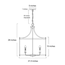 Trounifer 6-Light Small Black Chandelier