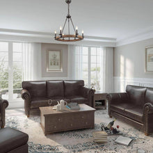 Nishiuqor 6-Light Medium Bronze Chandelier