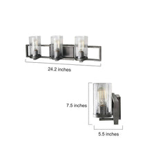 Isangelos 3-Light Silver Vanity Light