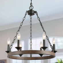 Stebrigic 6-Light Small Black Chandelier