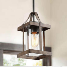 Sturgeon 1-Light Medium Wood Farmhouse Pendant Light Fixtures