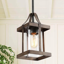 Sturgeon 1-Light Medium Wood Farmhouse Pendant Light Fixtures
