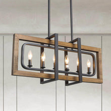 Sydney 6-Light Large Wood Chandelier