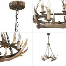 Vivalexa 6-Light Large Wood Chandelier