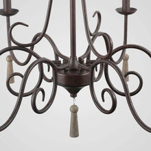 Mariilagy 6-Light Large Brown Chandelier