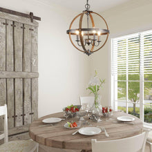 Aimme 4-Light Small Wood Chandelier