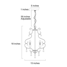 Swarthout 3-Light Mini Brass Chandelier