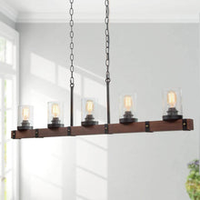 Fulgoroso 5-Light Oversized Wood Chandelier