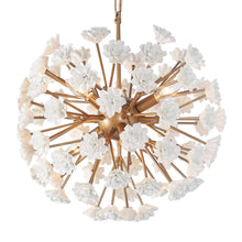 Arianiser 6-Light 18.5" Modern Art Gold Chandelier, Ceramic Globe