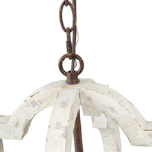 Adrammelech 1-Light 16" White Farmhouse Quatrefoil Pendant Light Fixtures