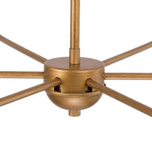 Wiatority 6-Light 25" Modern Gold Chandelier, Candlesticks