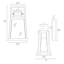 Hedy 10''H 1-Light Dusk to Dawn Motion Sensor Outdoor Wall Lantern