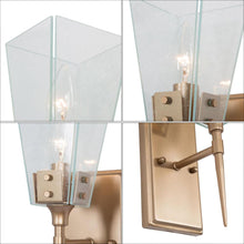 Dendrophylax 1-Light Modern Gold Seeded Glass Indoor Wall Sconce
