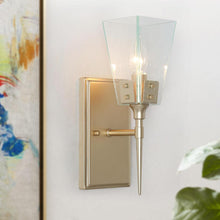 Dendrophylax 1-Light Modern Gold Seeded Glass Indoor Wall Sconce
