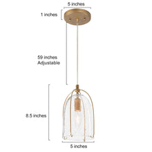 Eritrichium 1-Light Mini Gold Modern Pendant Light Fixtures
