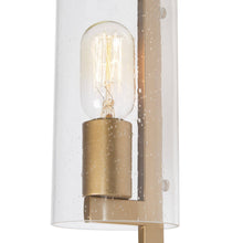Tethysia 2-Light Modern Black and Gold Seeded Glass Wall Sconces
