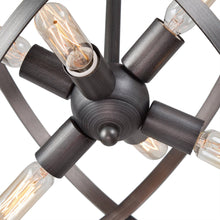 Labiyusn 6-Light Small Wood Chandelier