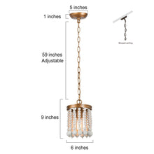 Rutilar 1-Light Mini Gold Modern Pendant Light Fixtures