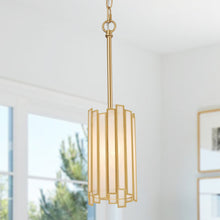 Hemaaolay 1-Light 4" Gold Modern Cylinder Pendant Light Fixtures