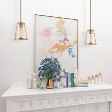 Trakchifu 1-Light 7" Gold Modern Cylinder Pendant Light Fixtures