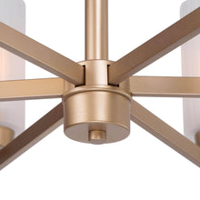 Pennatulacea 6-Light Large Gold Chandelier