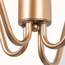 4-Light 23-in Gold Modern Candlestick Glass Kitchen Island Light
