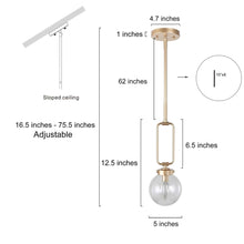 Unelefante 1-Light Mini Gold Modern Pendant Light Fixtures