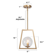 Tyrone 1-Light Mini Gold Modern Pendant Light Fixtures