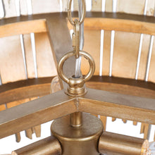 Agricsdle 3-Light 20" Modern Vintage Gold Chandelier, Drum