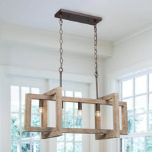 Wordsworth 5-Light Large Wood Chandelier