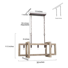 Wordsworth 5-Light Large Wood Chandelier