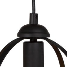Resplender 1-Light 9.5" Black Industrial Globe Pendant Light Fixtures