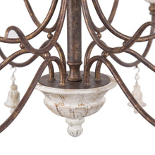 Durian 6-Light Large Wood Chandelier
