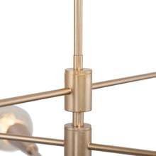 Unelefante 6-Light 31" Modern Gold Chandelier, Sputnik Lighting