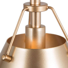 Colbert 1-Light 8" Gold Modern Cone Pendant Light Fixtures