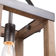 Comondnut 1-Light Mini Wood Farmhouse Pendant Light Fixtures