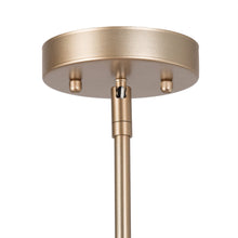 Serenitee 5-Light 16.5" Modern Gold Chandelier, Clear Globe Glass