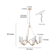 Marlon 6-Light Large Gold Chandelier